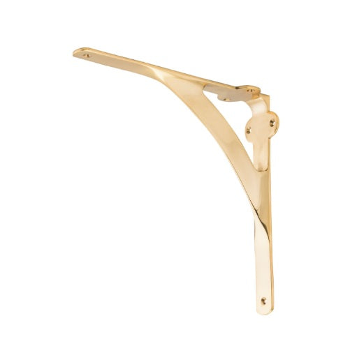 Shelf Brackets – H130xP130mm - Polished Brass