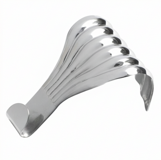 Fluted Picture Rail Hooks - Chrome Plated