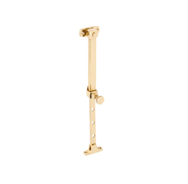 Telescopic Pin Casement Stay – L200-295mm - Polished Brass