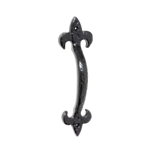 Fleur-de-Lis Pull Handle – Matt Black