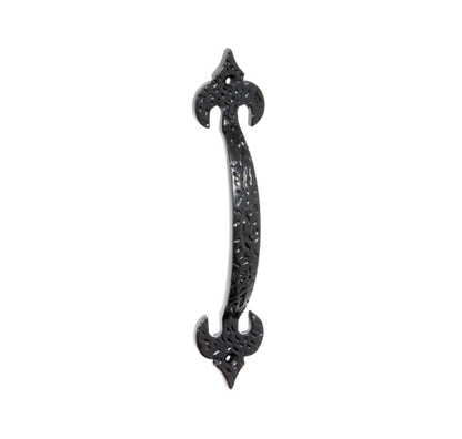 Fleur-de-Lis Pull Handle – Matt Black