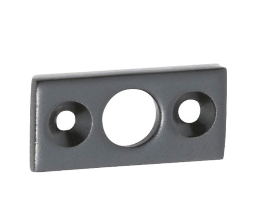 Barrel Bolt Flat Plate Keeper – 7.5mm - Matt Black