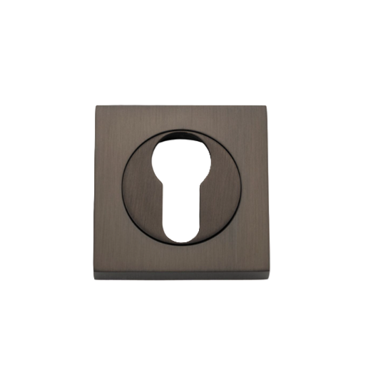 Euro Escutcheons - Square - Antique Brass