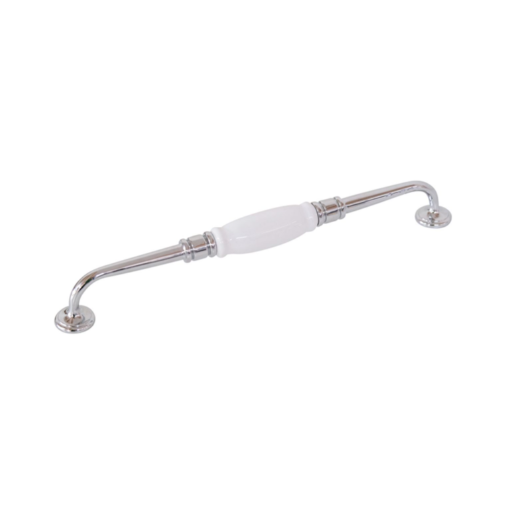 Porcelain D Pull – CTC256mm - Chrome Plated
