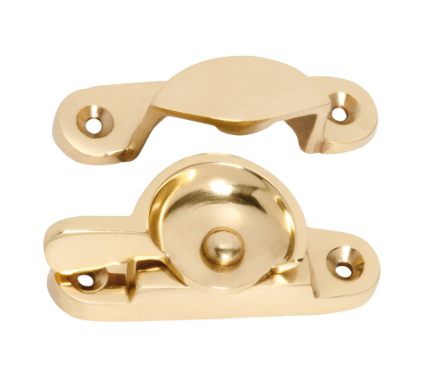 Classic Sash Fastener - Unlacquered Polished Brass