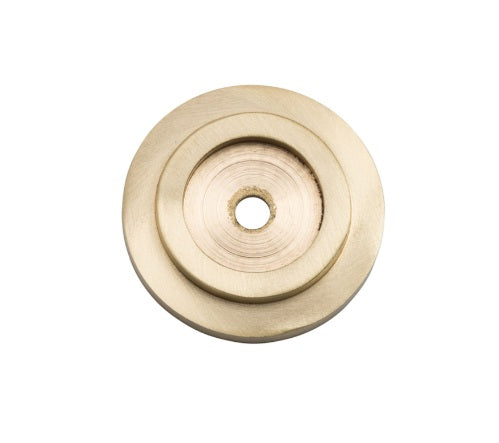 Cupboard Knob Backplate – D32mm - Unlacquered Satin Brass
