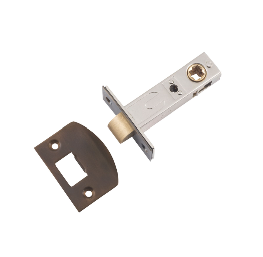 Hard Sprung Split Cam Tube Latch – L60mm - Antique Brass