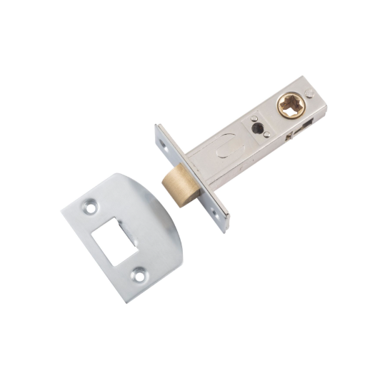 Hard Sprung Split Cam Tube Latch – L60mm - Satin Chrome