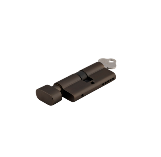Euro Cylinder Key/Thumb 5 Pin - Antique Brass