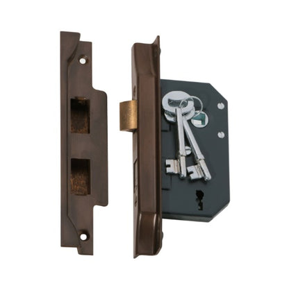 Rebated 3 Lever Mortice Lock - 44mm & 57mm Backset