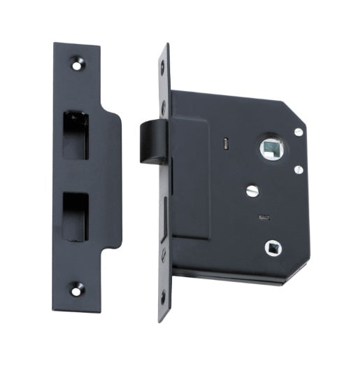 Privacy Mortice Lock – Backset 57mm - Matt Black