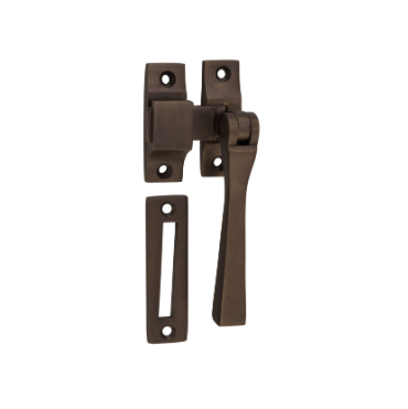 Square Casement Fastener - Antique Brass