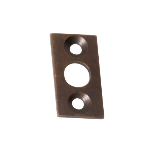 Barrel Bolt 9mm Flat Plate Keeper - Antique Brass