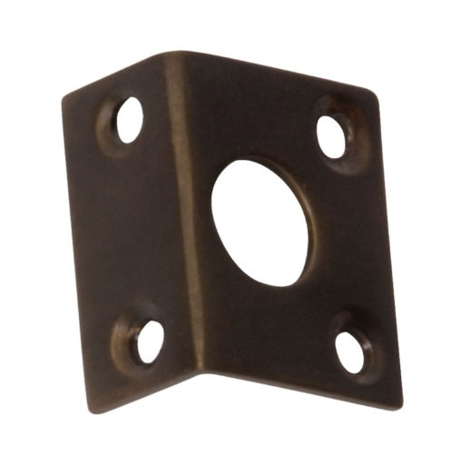 Barrel Bolt Flat Plate Keeper 9mm - Antique Brass