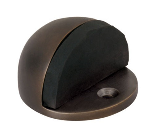 Oval Door Stop - Antique Brass
