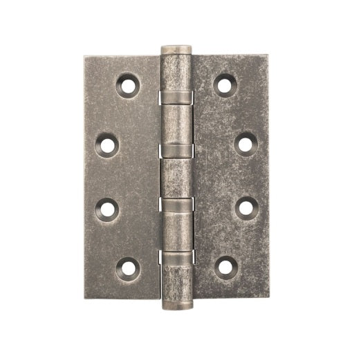 Ball Bearing Hinge – H100xW75mm - Rumbled Nickel