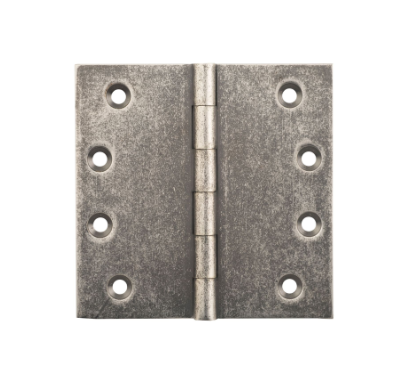 Fixed Pin Hinge – H100xW100mm - Rumbled Nickel