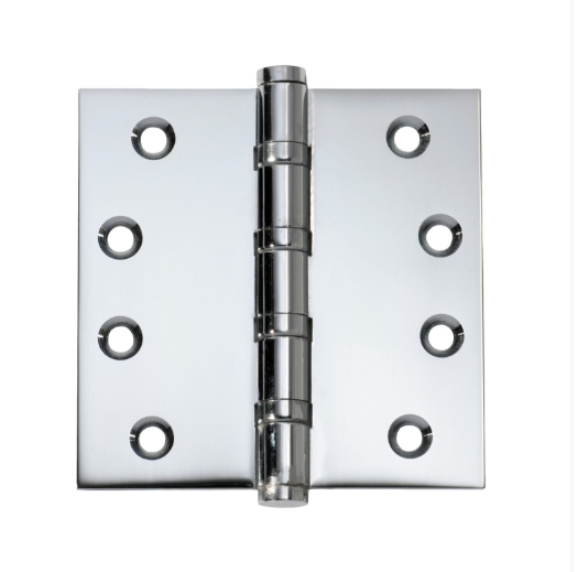 Ball Bearing Hinge – H100xW100mm - Chrome Plated