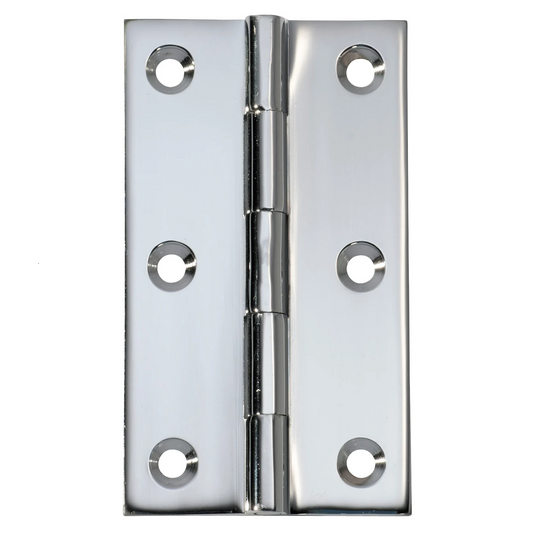 Fixed Pin Hinge – H89xW50mm - Chrome Plated