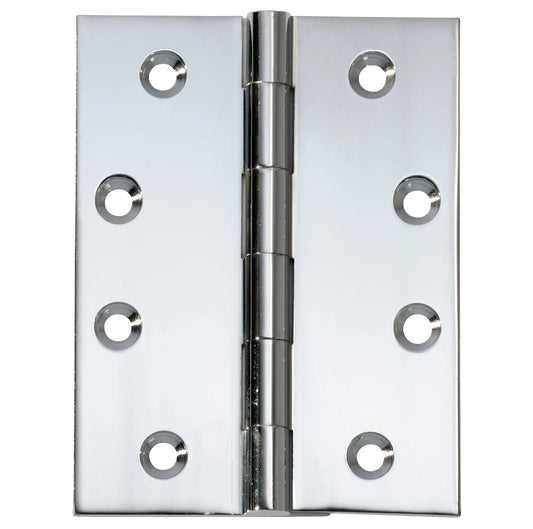 Fixed Pin Hinge – H100xW75mm - Chrome Plated