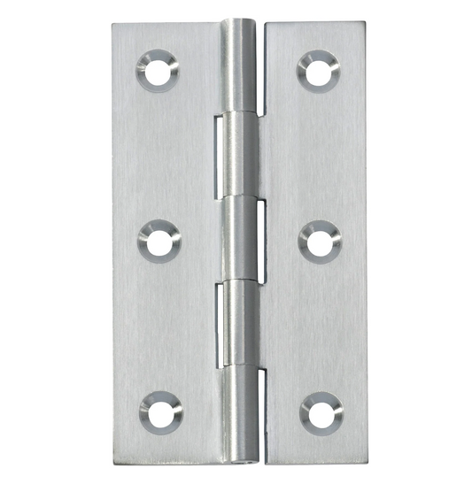 Fixed Pin Hinge – H89xW50mm - Satin Chrome
