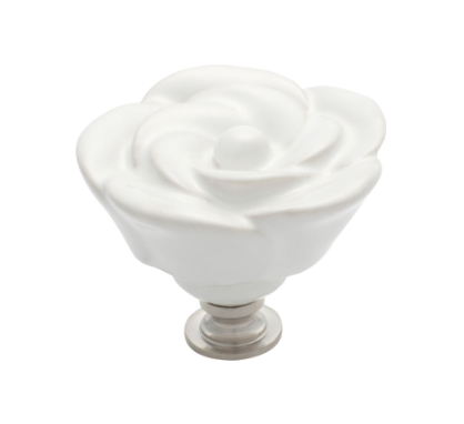 Porcelain Flower Cupboard Knob