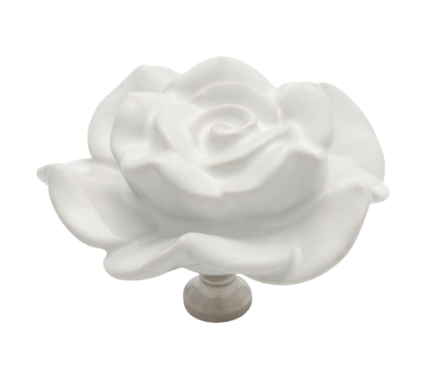 Porcelain Flower Cupboard Knob