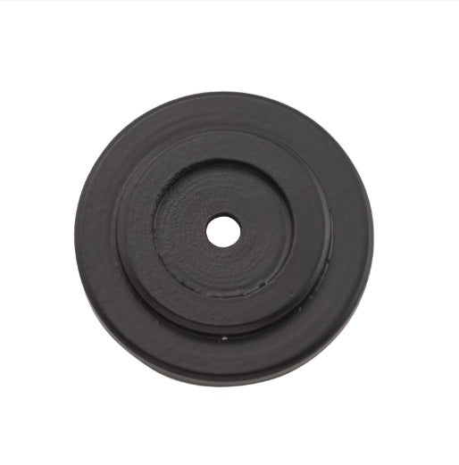 Cupboard Knob Backplate – D32mm - Matt Black - Iron