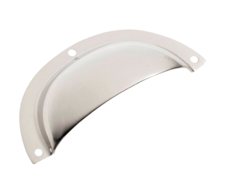 Classic Drawer Pull – Sheet Brass - 97x40mm - Polished Nickel