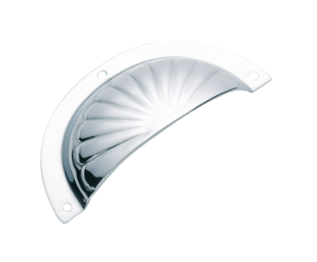 Fluted Drawer Pull - Sheet Brass
