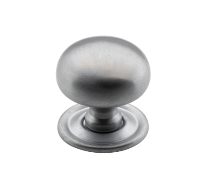 Classic Cupboard Knob – D32xP32mm - Satin Chrome