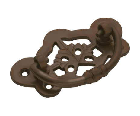 Maple Leaf Cabinet Handle – H45xW88mm - Antique Brass