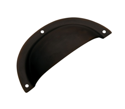 Classic Drawer Pull – Sheet Brass - 97x40mm - Antique Brass