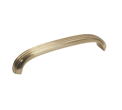 Deco Cabinet Pull Handle – Polished Brass - L125xW20xP25mm