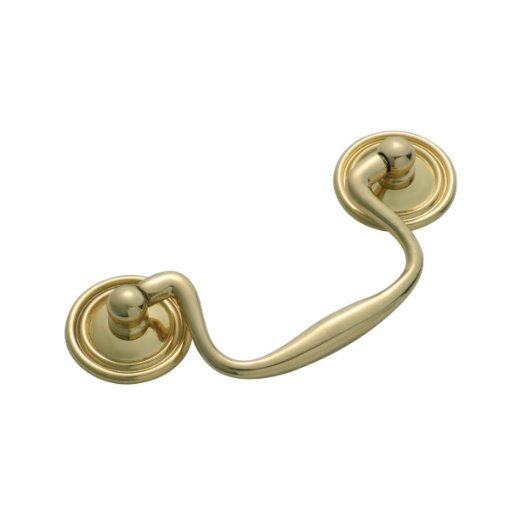 Swan Neck Handle - Polished Brass