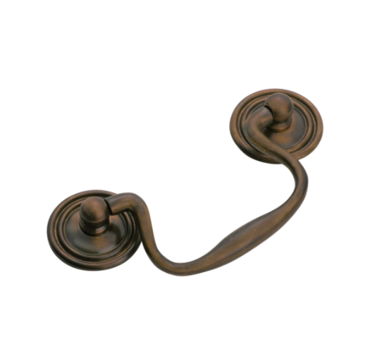 Swan Neck Handle - Antique Brass