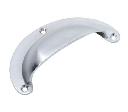 Classic Drawer Pull - Large - Satin Chrome