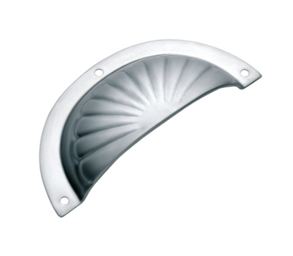 Fluted Drawer Pull - Sheet Brass