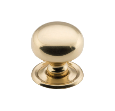 Classic Cupboard Knob – D32xP32mm - Polished Brass