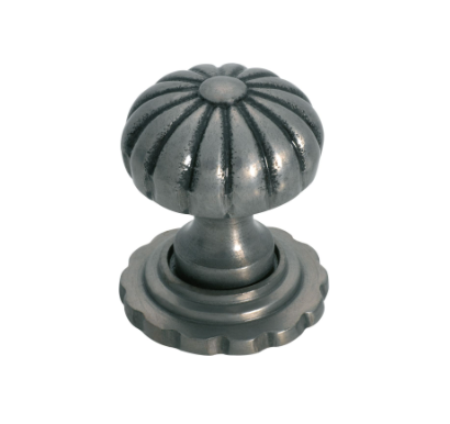 Fluted Cupboard Knob With Backplate – D38xP48mm