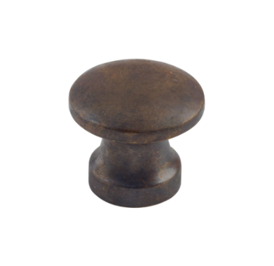 Curved Cupboard Knob – D13xP11mm - Antique Brass