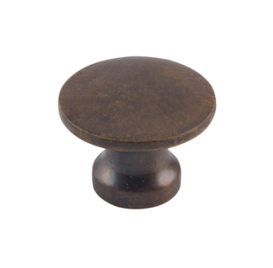 Curved Cupboard Knob – D16xP12mm - Antique Brass
