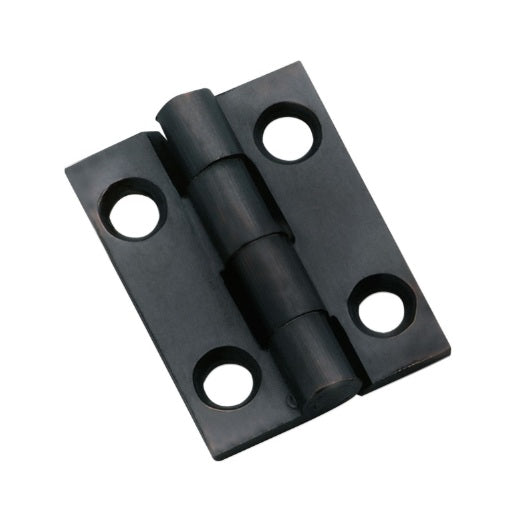 Fixed Pin Cabinet Hinge – H25xW22mm - Antique Copper