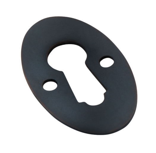 Oval Cupboard Escutcheon - Antique Copper
