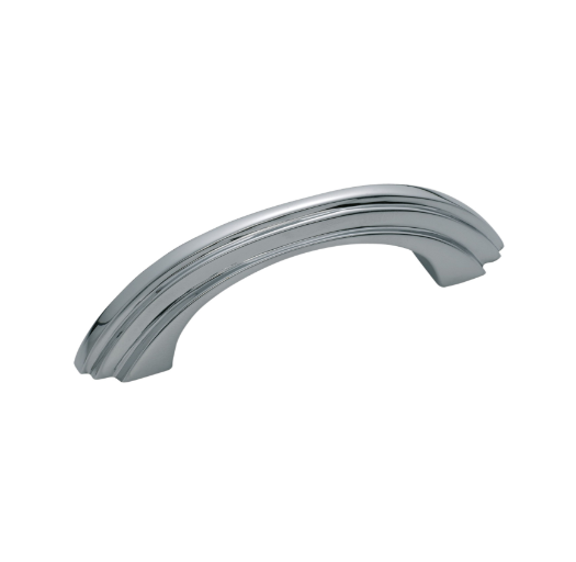 Deco Cabinet Pull Handle – Stepped - Chrome Plated