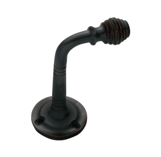 Reeded Curtain Tie Back Hooks - Antique Copper