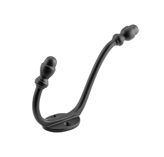 Acorn Hat & Coat Hooks - Matt Black