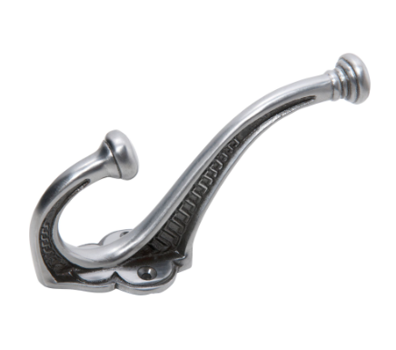 Edwardian Hat & Coat Hooks - Polished Metal