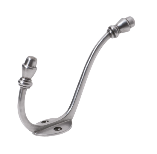 Acorn Hat & Coat Hooks - Polished Metal