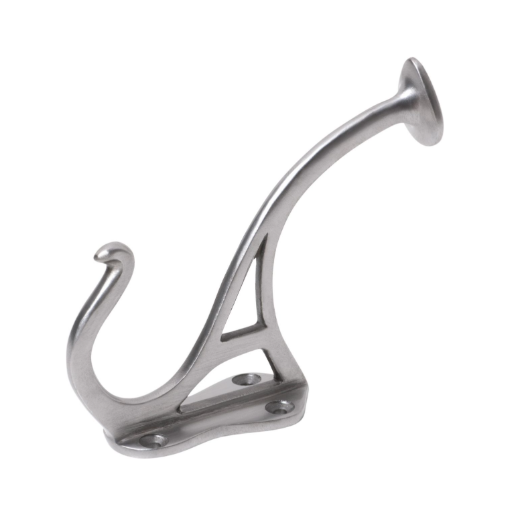 Circular End Hat & Coat Hooks - Polished Metal